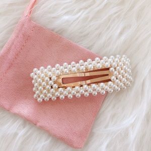 New! Cute Pearl & Gold Hair Clip!